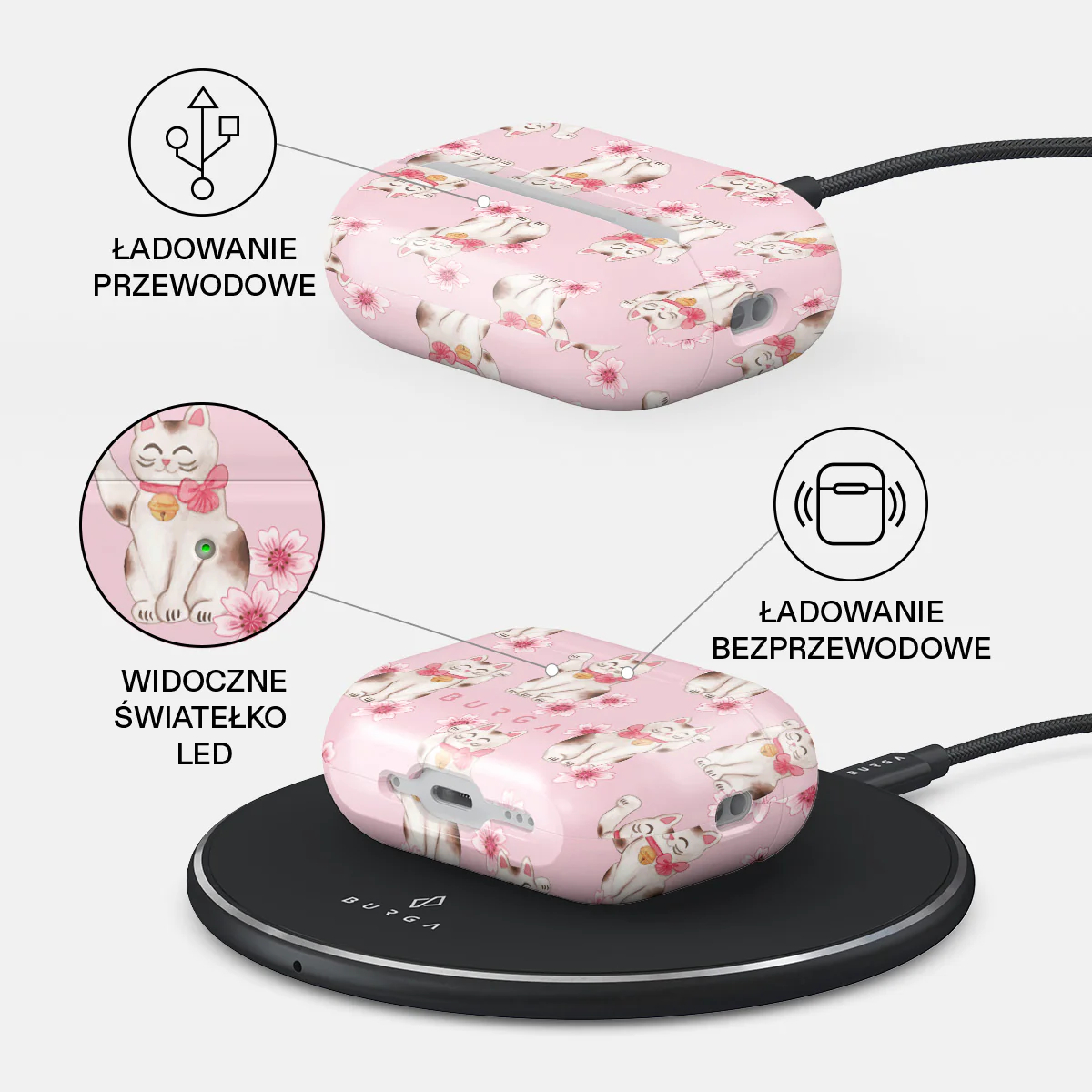Maneki Neko - Etui AirPods Pro 3 - Image 3
