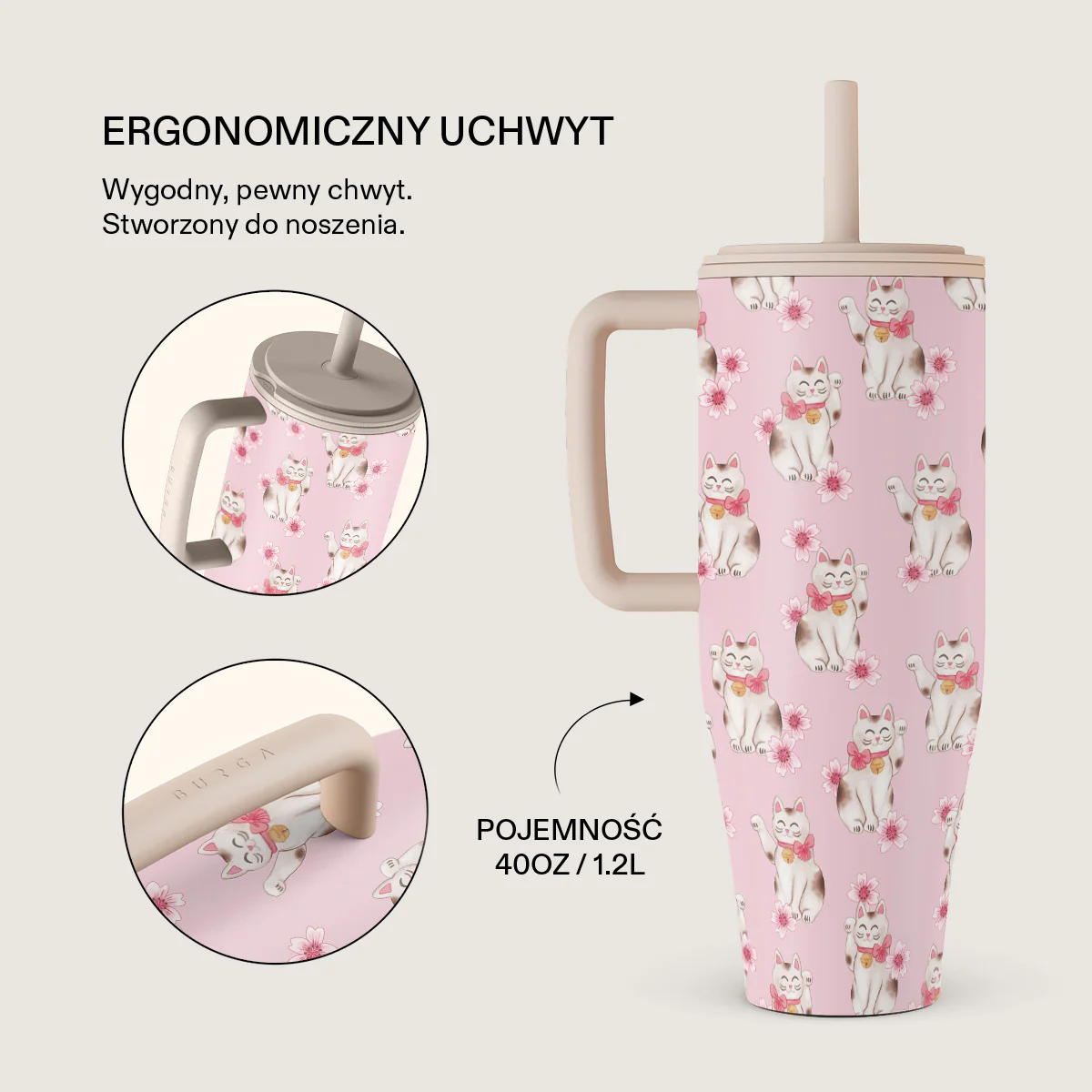Maneki Neko - All Day Leakproof Tumbler - Image 2