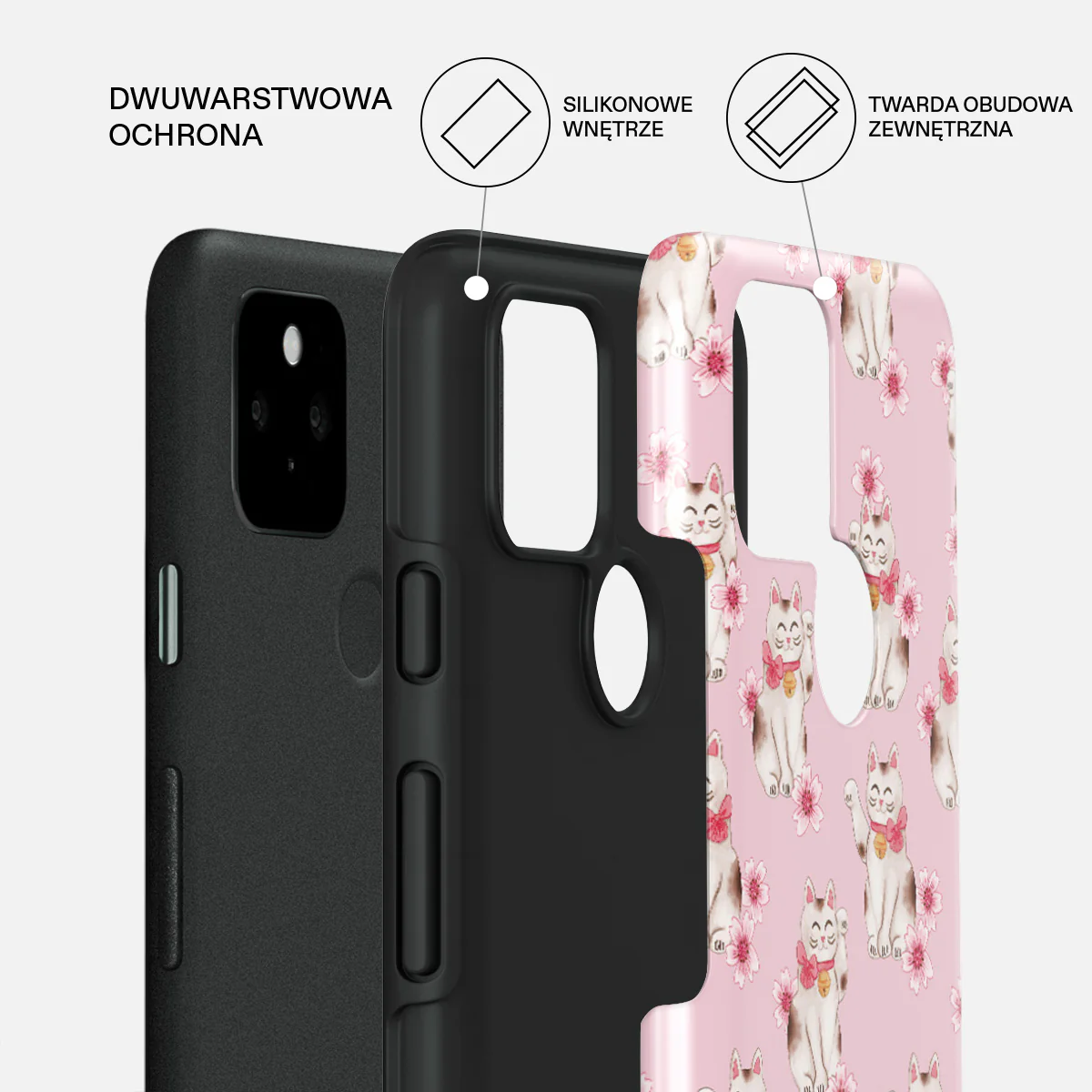 Maneki Neko - Google Pixel 5 Etui - Image 2