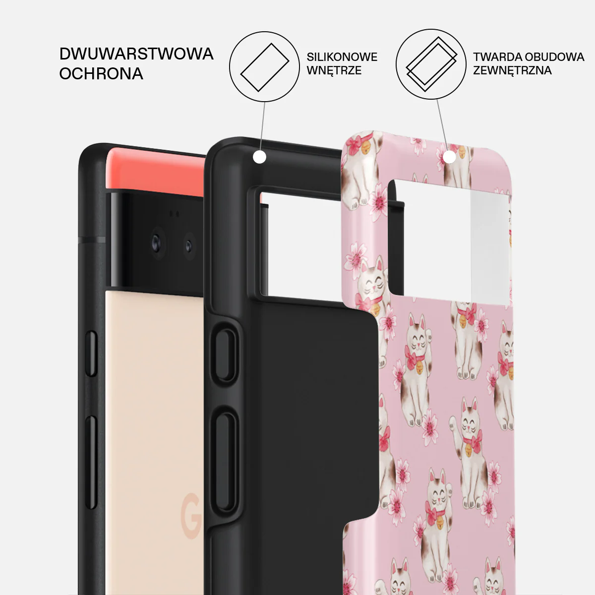 Maneki Neko - Google Pixel 6a Etui - Image 2