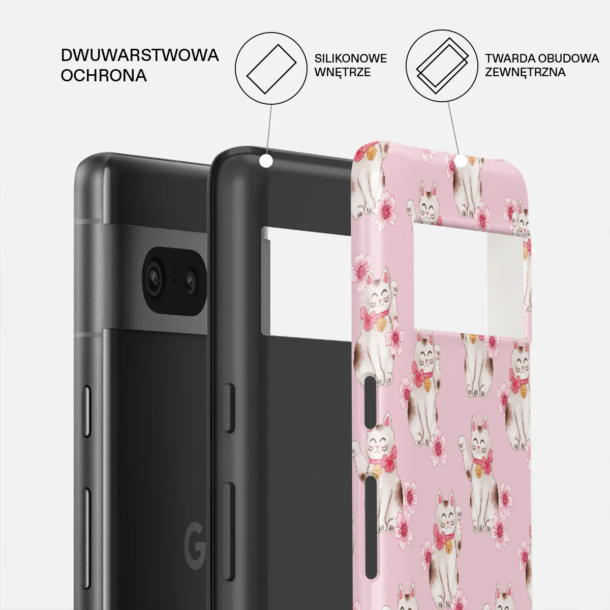 Maneki Neko - Google Pixel 7a Etui - Image 2