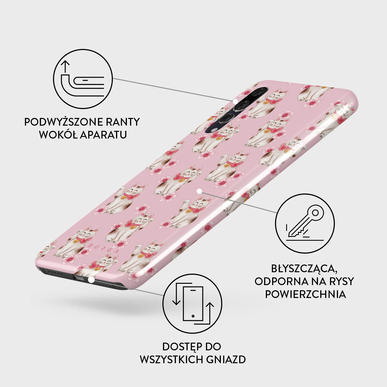 Maneki Neko - Huawei P20 Etui - Image 3