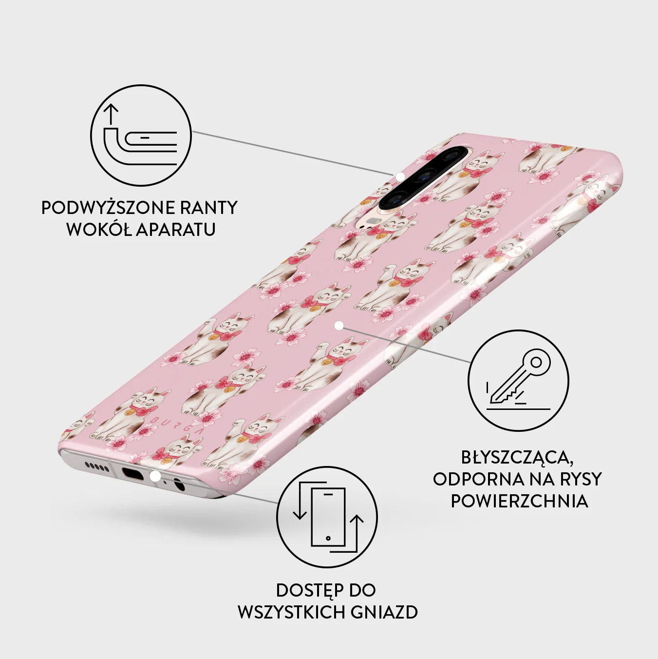 Maneki Neko - Huawei P30 Etui - Image 3