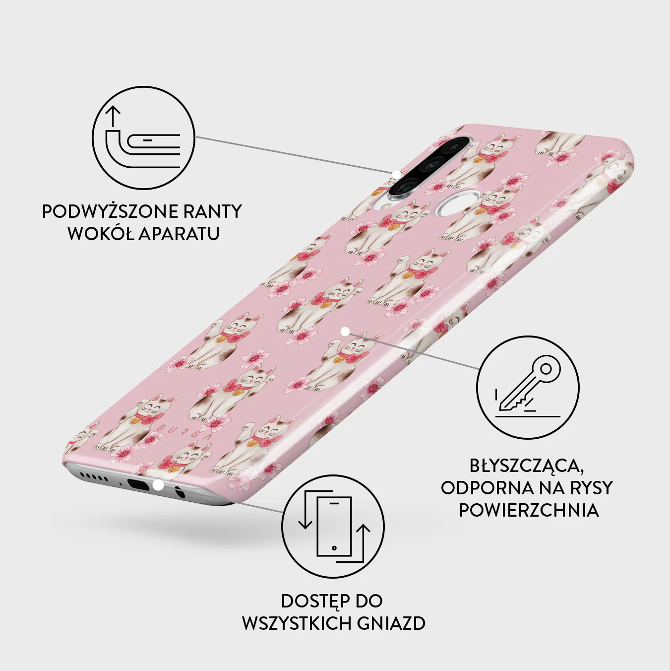 Maneki Neko - Huawei P30 Lite Etui - Image 3