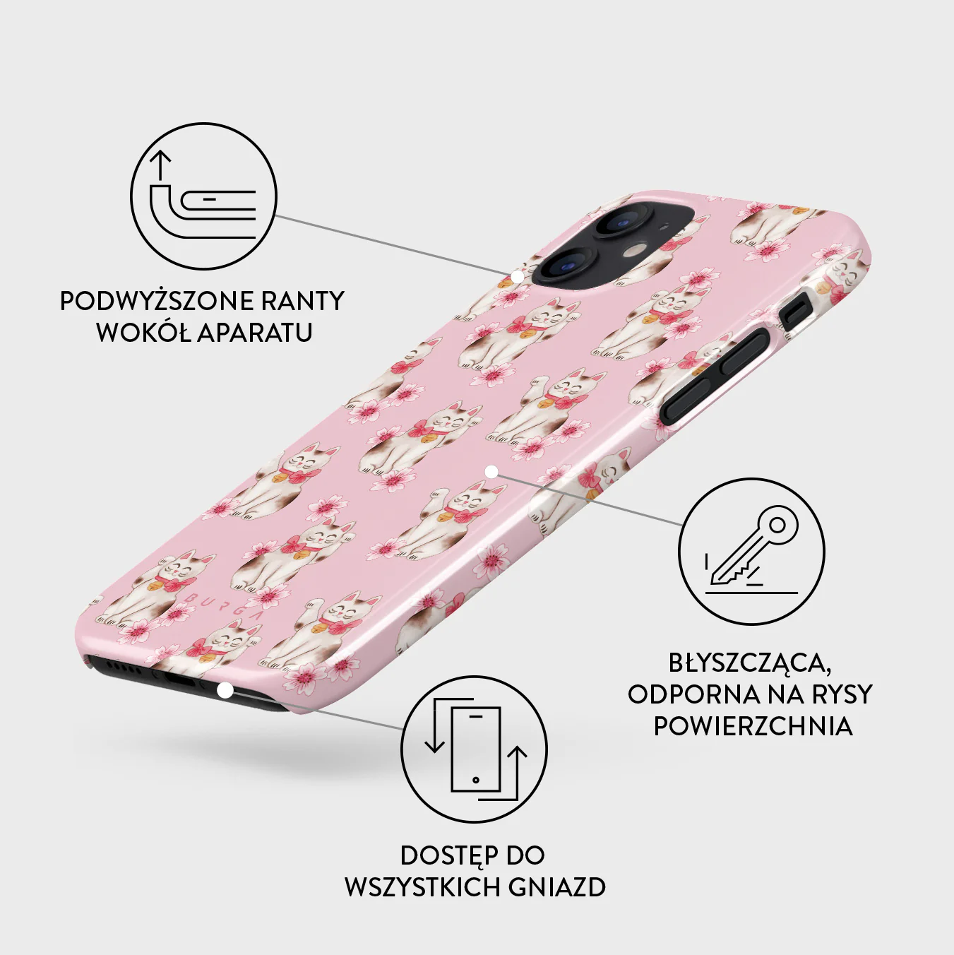 Maneki Neko - iPhone 12 Mini Etui - Image 3