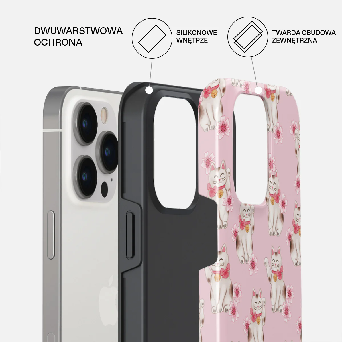 Maneki Neko - iPhone 13 Pro Etui - Image 2