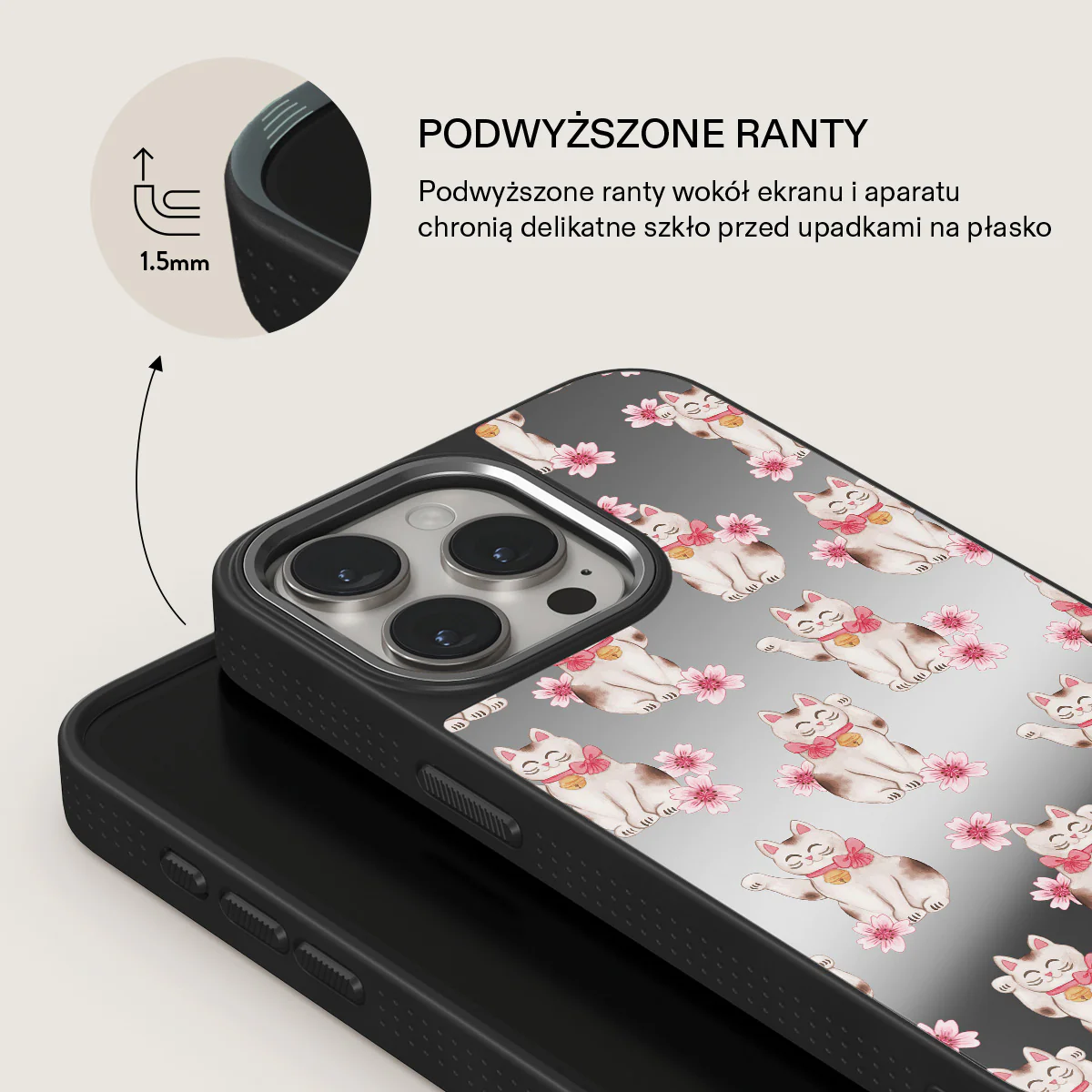 Maneki Neko - iPhone 14 Pro Etui - Image 38
