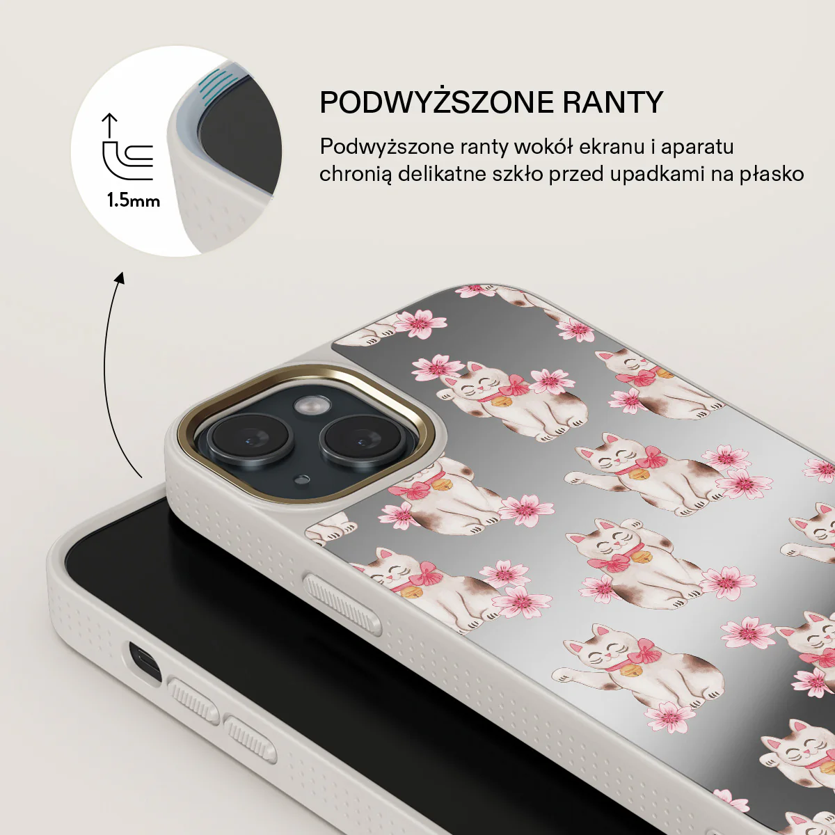 Maneki Neko - iPhone 15 Etui - Image 46