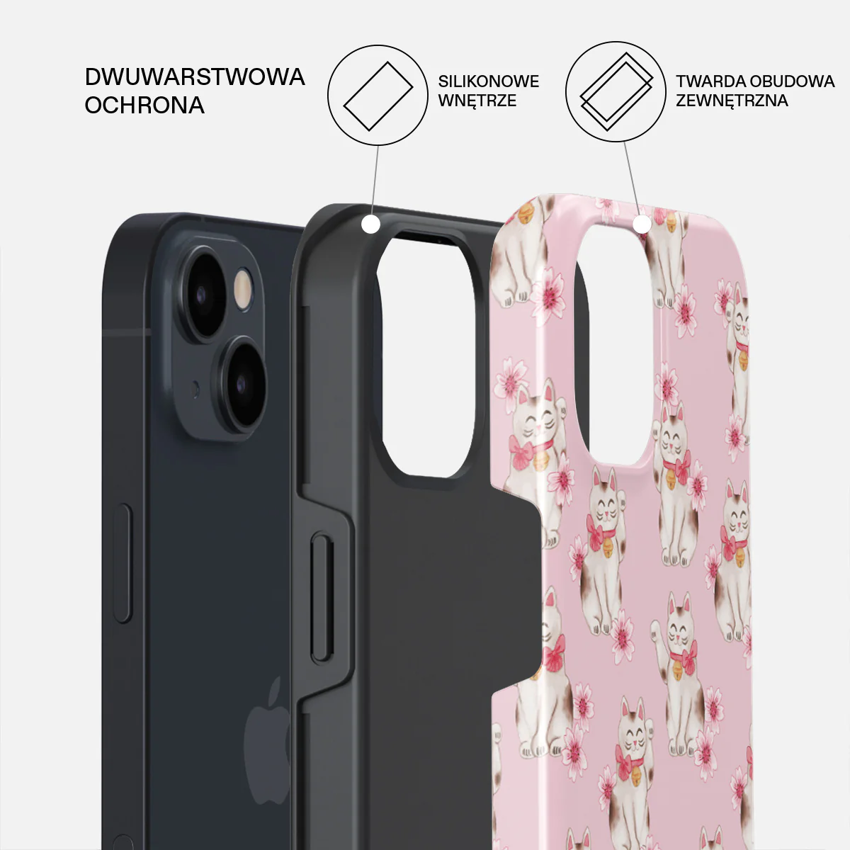 Maneki Neko - iPhone 15 Plus Etui - Image 2