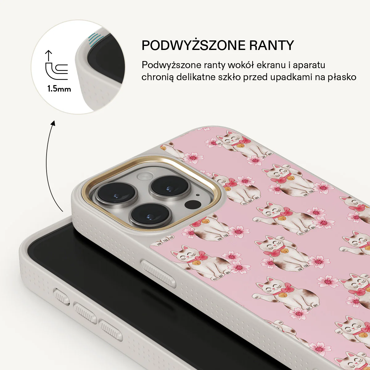 Maneki Neko - iPhone 15 Pro Etui - Image 22