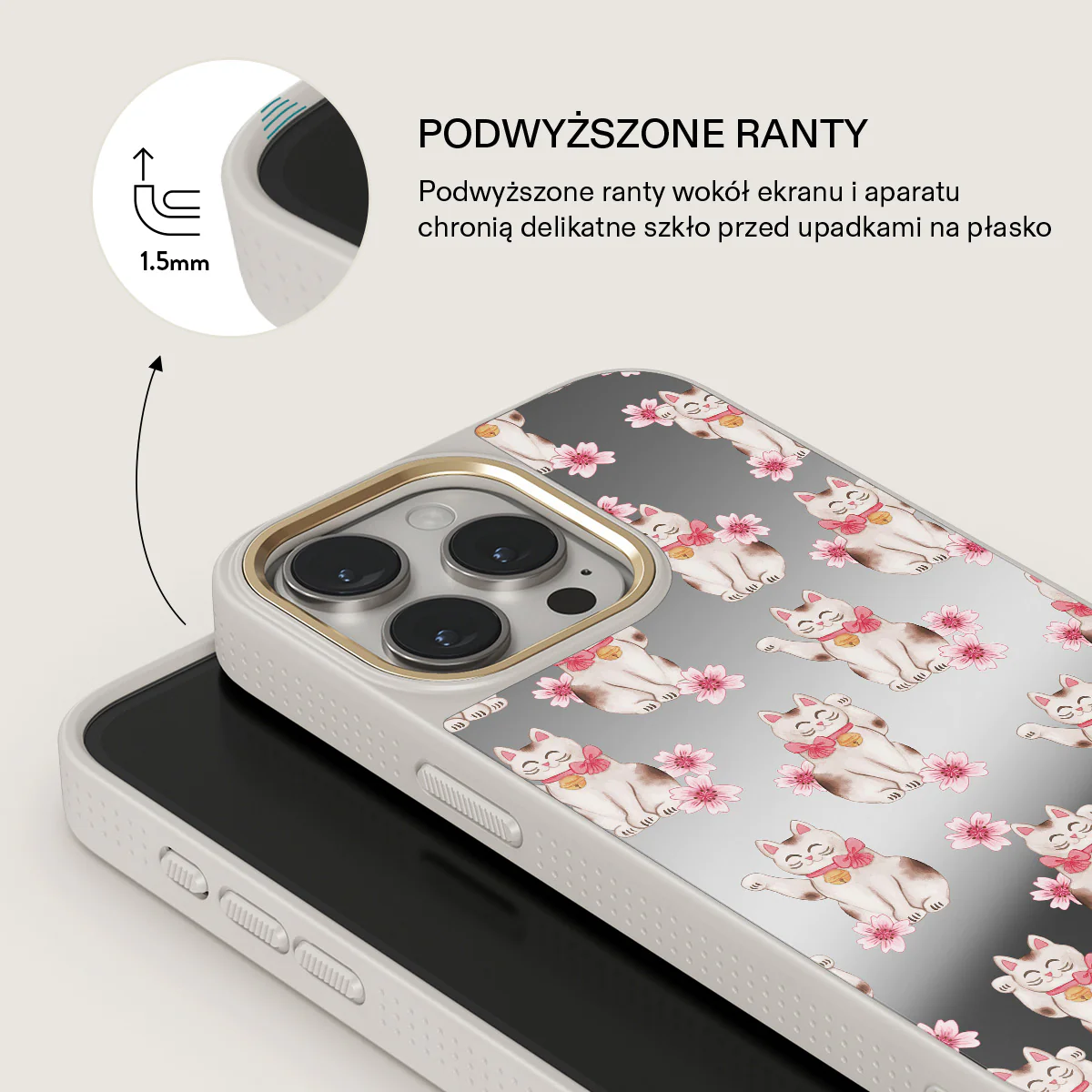 Maneki Neko - iPhone 15 Pro Etui - Image 46