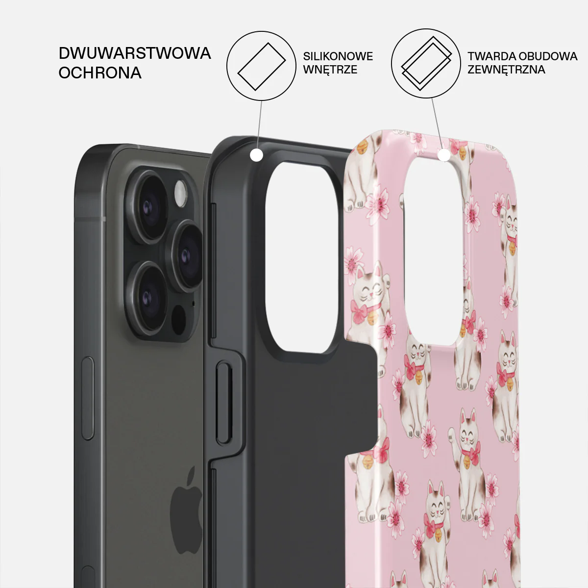 Maneki Neko - iPhone 15 Pro Max Etui - Image 2