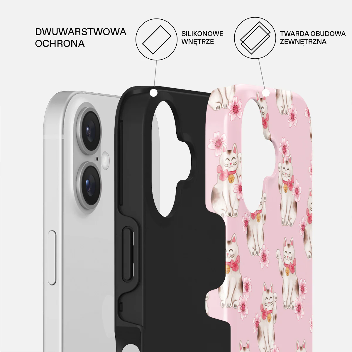 Maneki Neko - iPhone 16 Plus Etui - Image 2