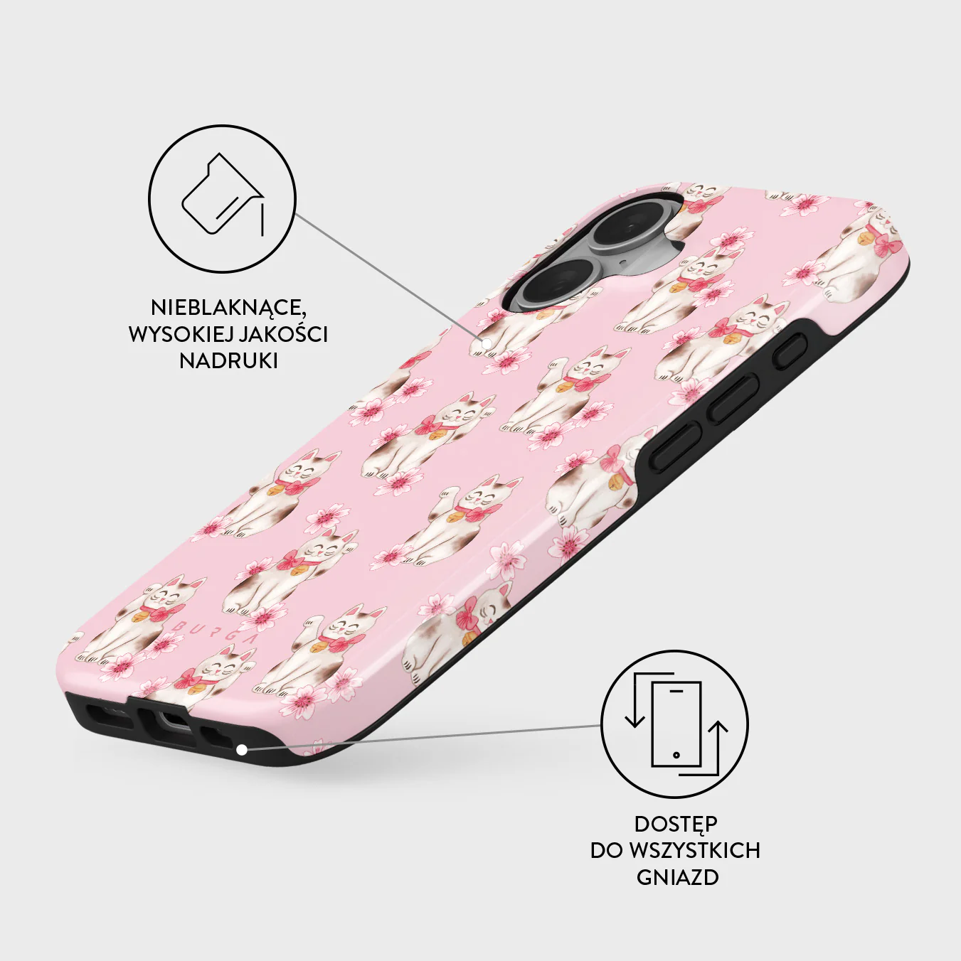 Maneki Neko - iPhone 16 Plus Etui - Image 3
