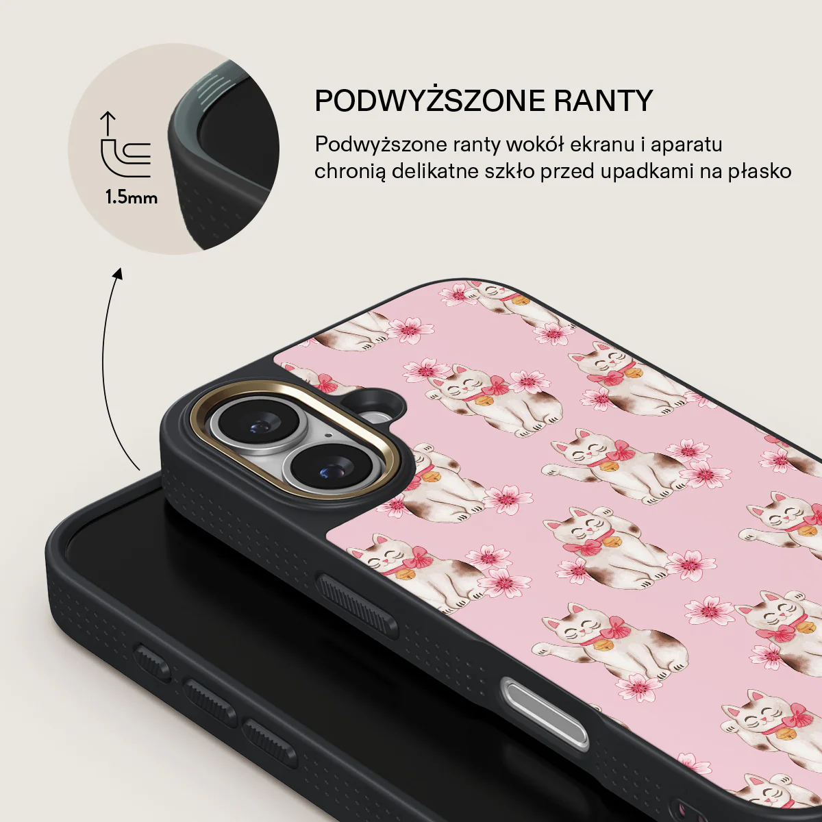 Maneki Neko - iPhone 16 Plus Etui - Image 9
