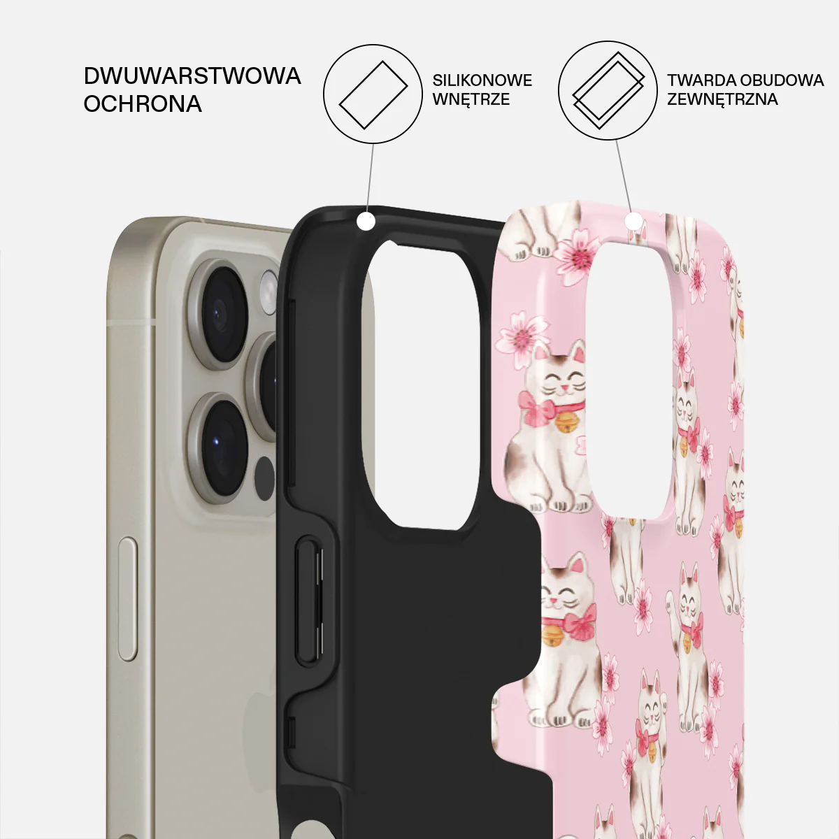 Maneki Neko - iPhone 16 Pro Etui - Image 2