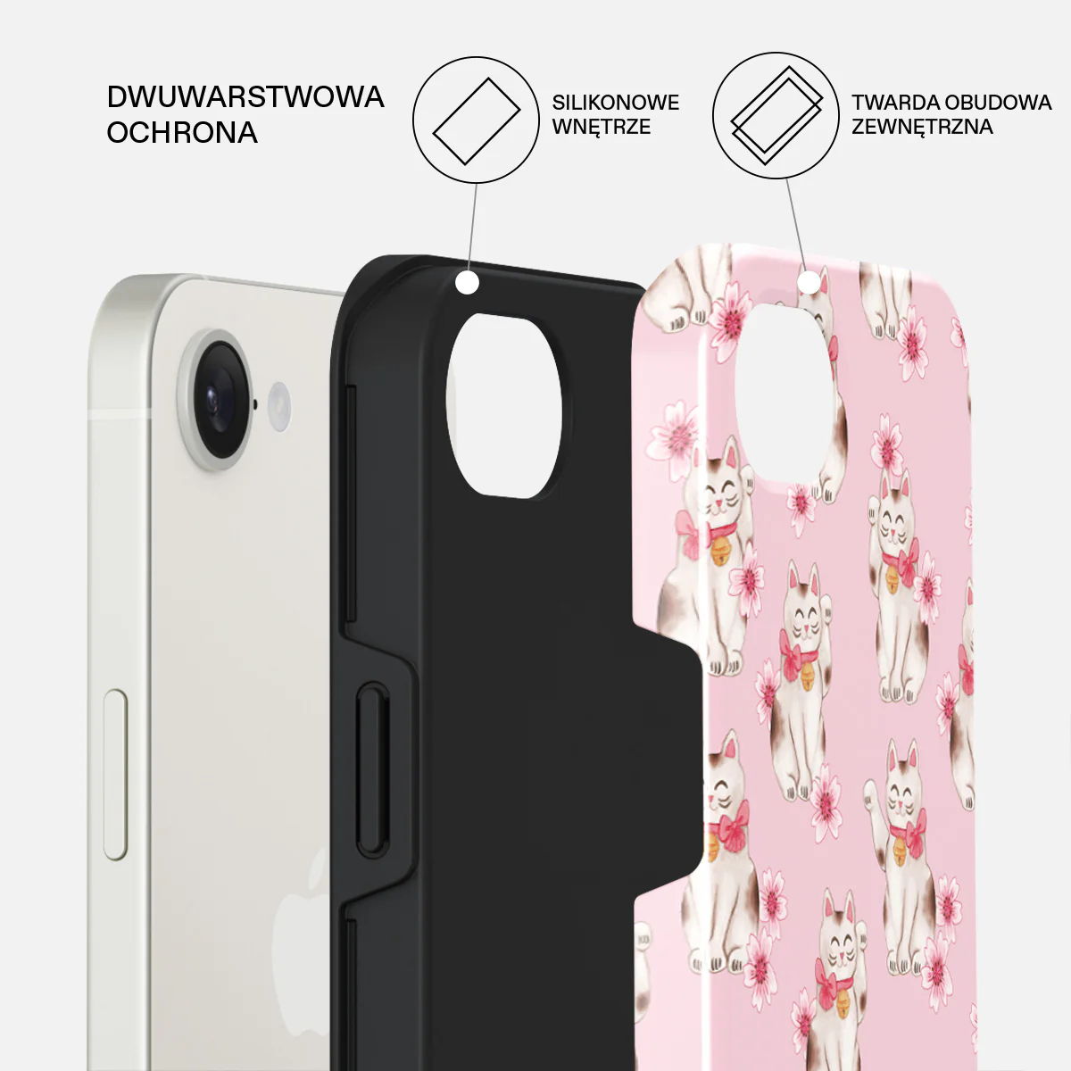 Maneki Neko - iPhone 16e Etui - Image 2