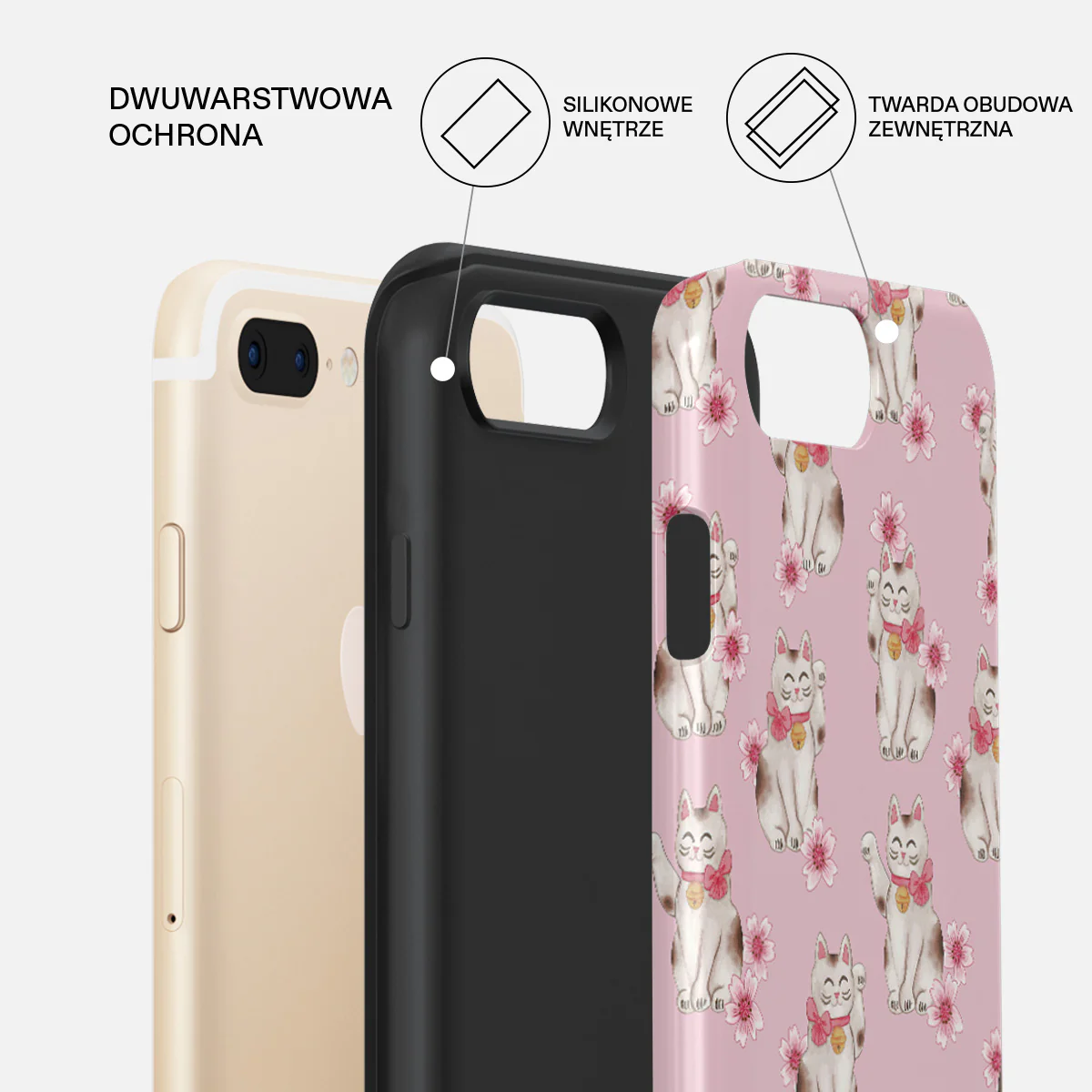 Maneki Neko - iPhone 7 Plus / 8 Plus Etui - Image 6