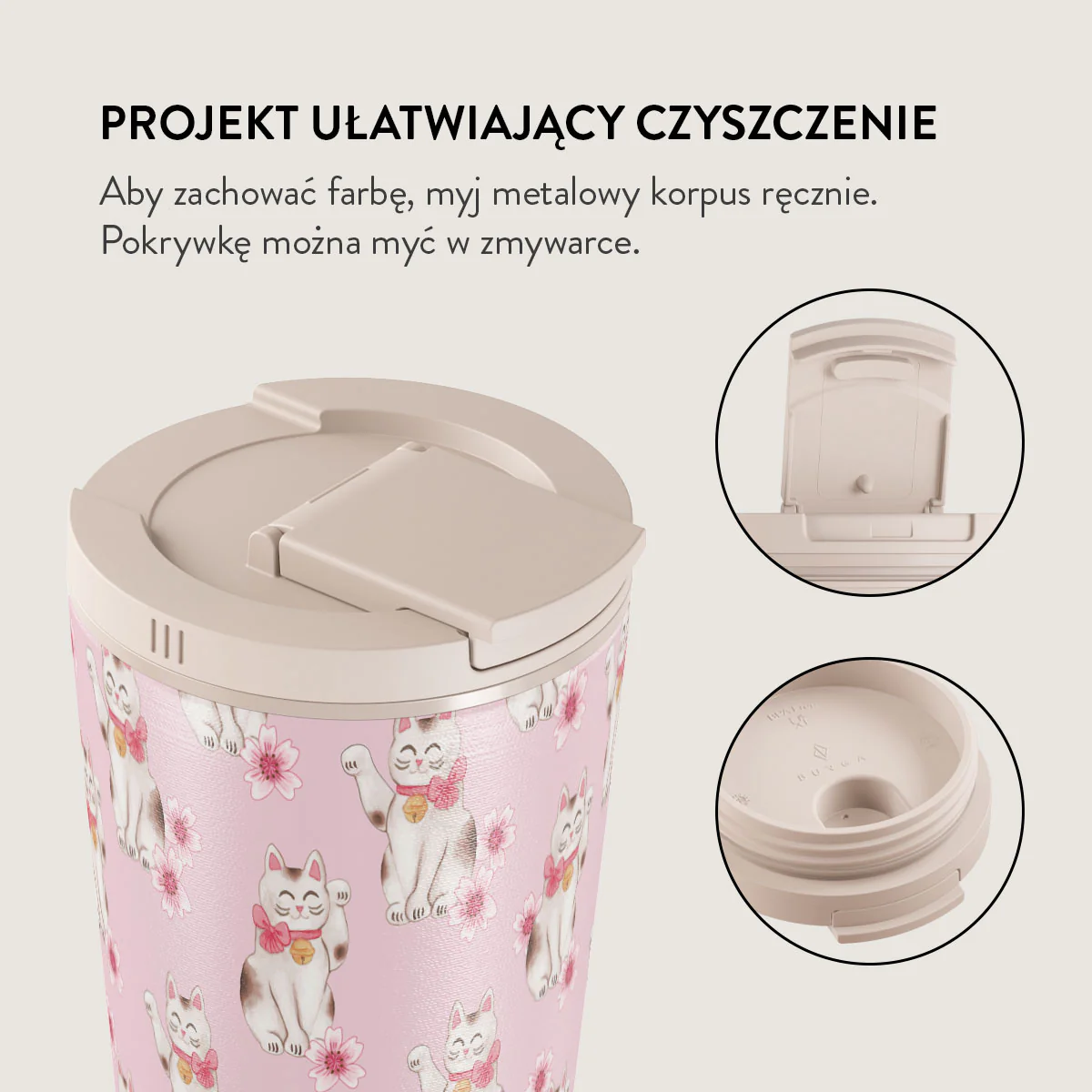 Maneki Neko - Kubek podróżny - Image 16