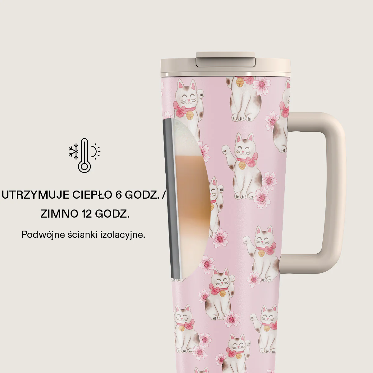 Maneki Neko - Kubek podróżny EasyGrip - Image 4