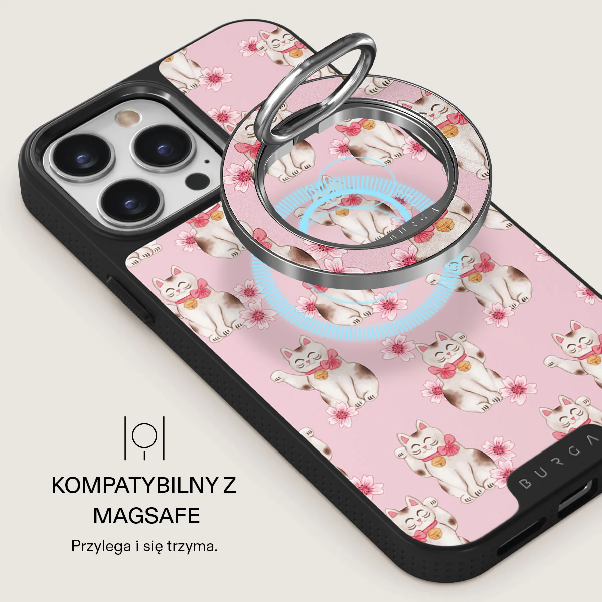 Maneki Neko - Magnetyczny Okrągły Uchwyt - Image 4