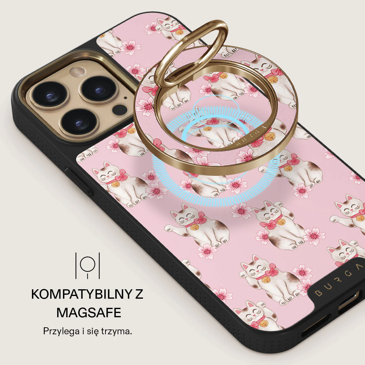 Maneki Neko - Magnetyczny Okrągły Uchwyt - Image 8