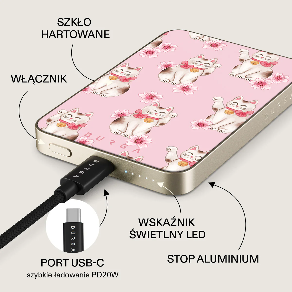 Maneki Neko - Magnetyczny power bank - Image 10