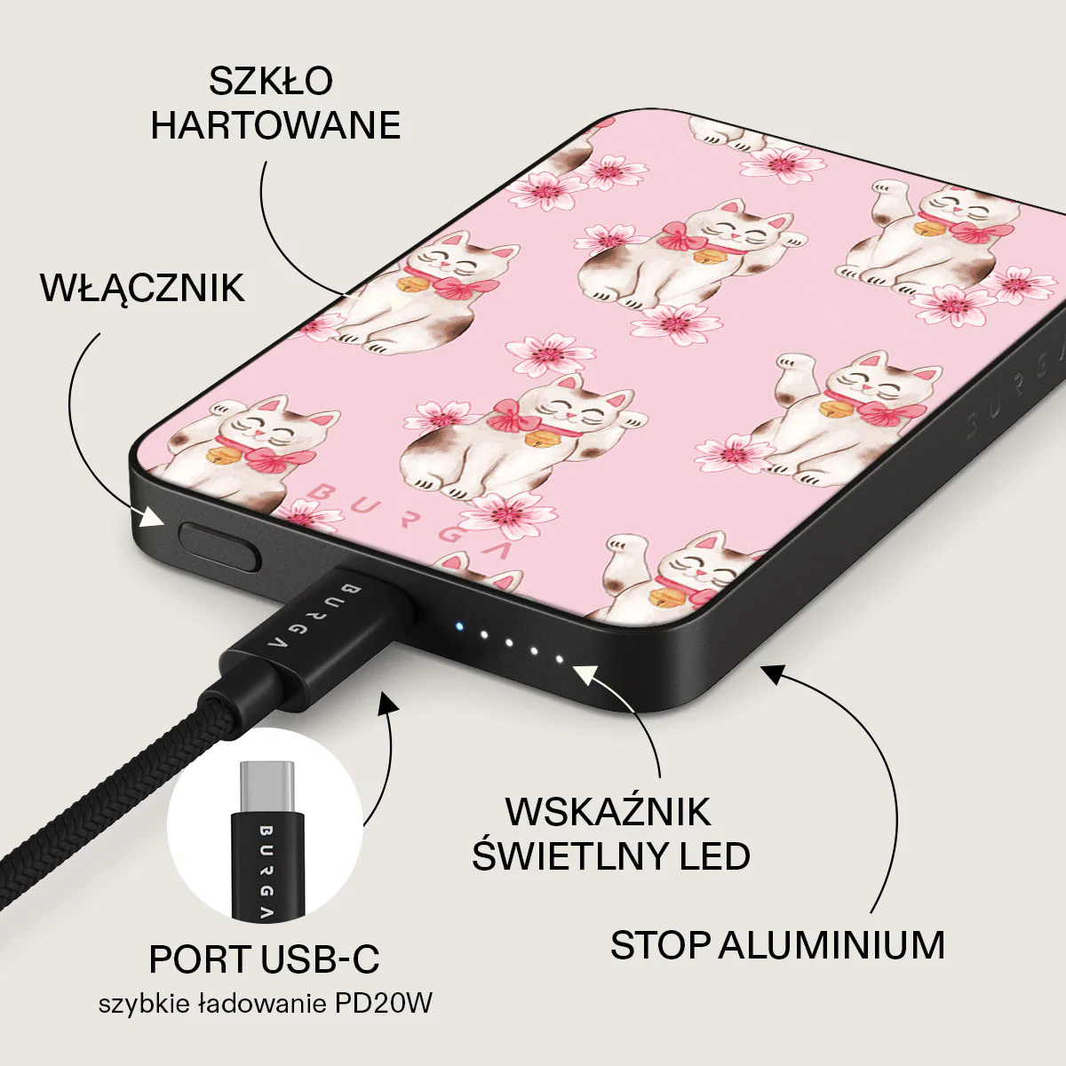 Maneki Neko - Magnetyczny power bank - Image 5