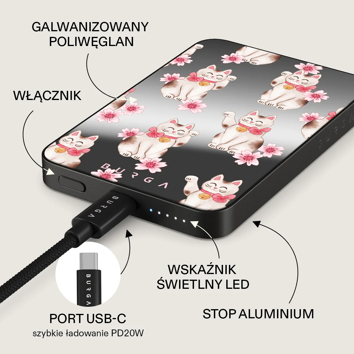 Maneki Neko - Magnetyczny power bank - Image 50
