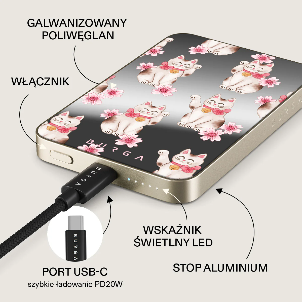 Maneki Neko - Magnetyczny power bank - Image 55