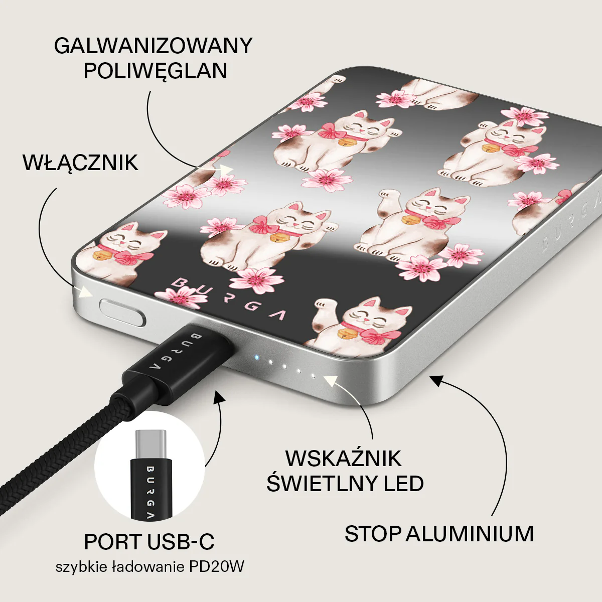Maneki Neko - Magnetyczny power bank - Image 60