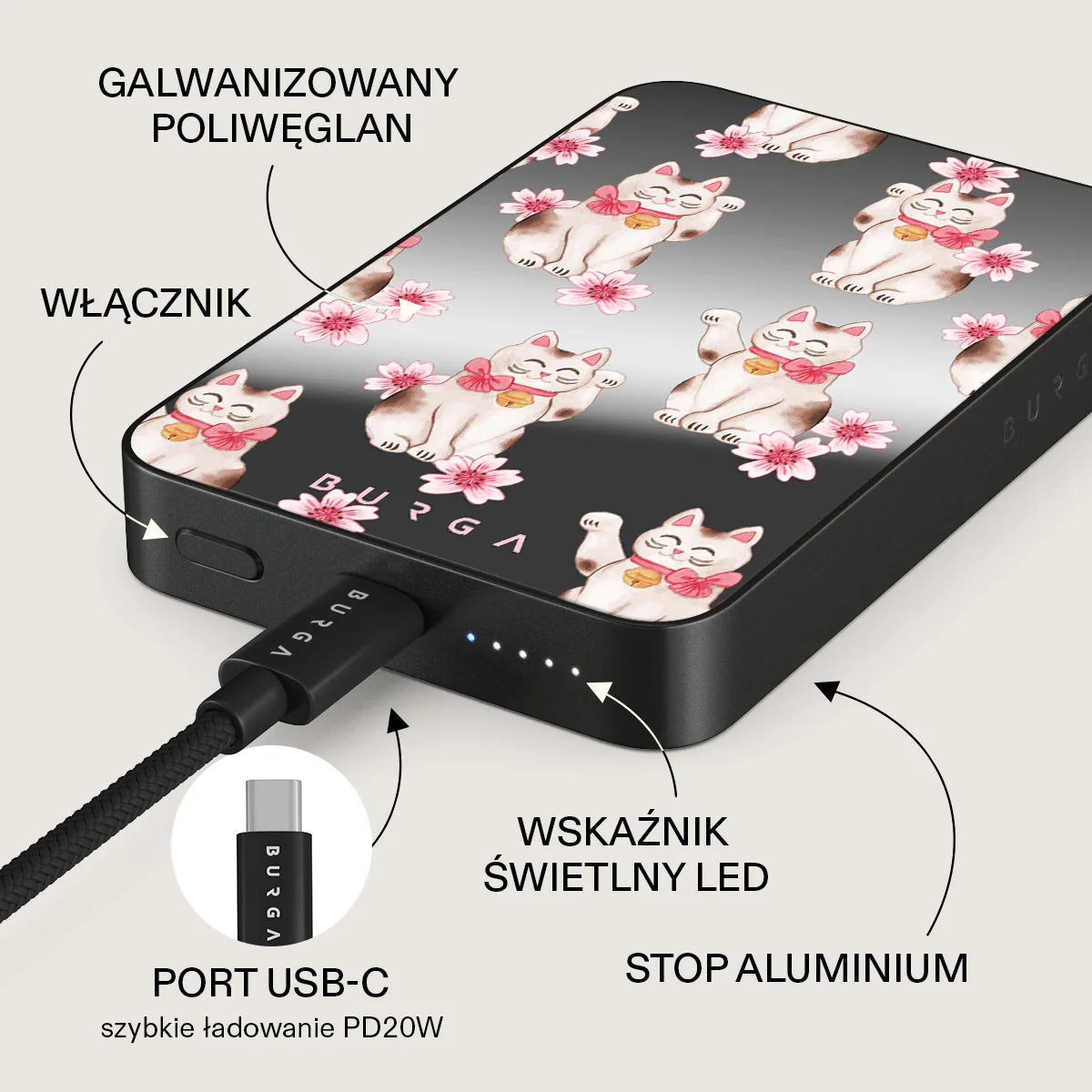 Maneki Neko - Magnetyczny power bank - Image 65