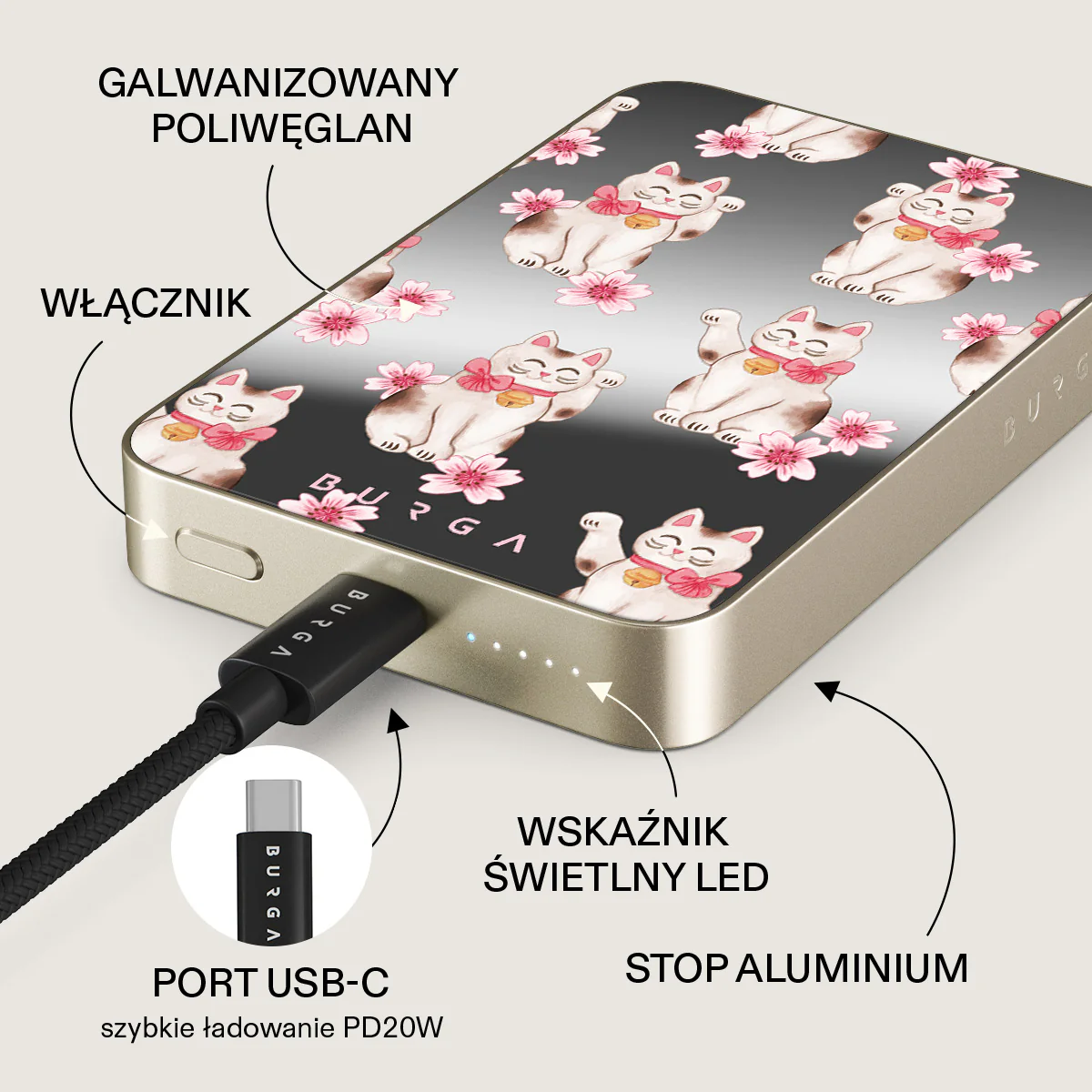 Maneki Neko - Magnetyczny power bank - Image 70