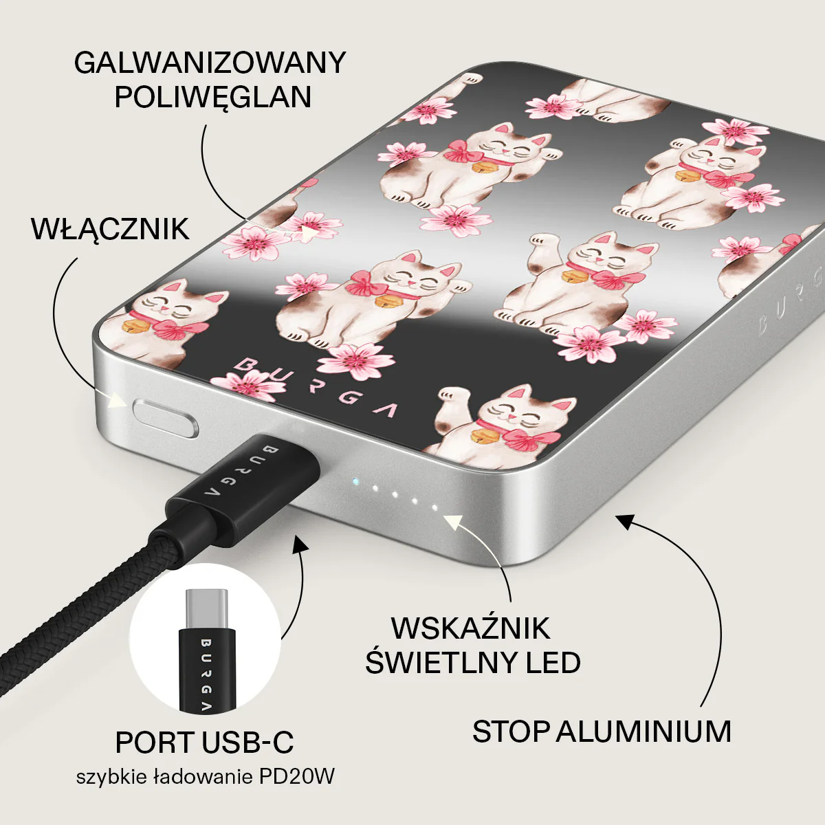 Maneki Neko - Magnetyczny power bank - Image 75