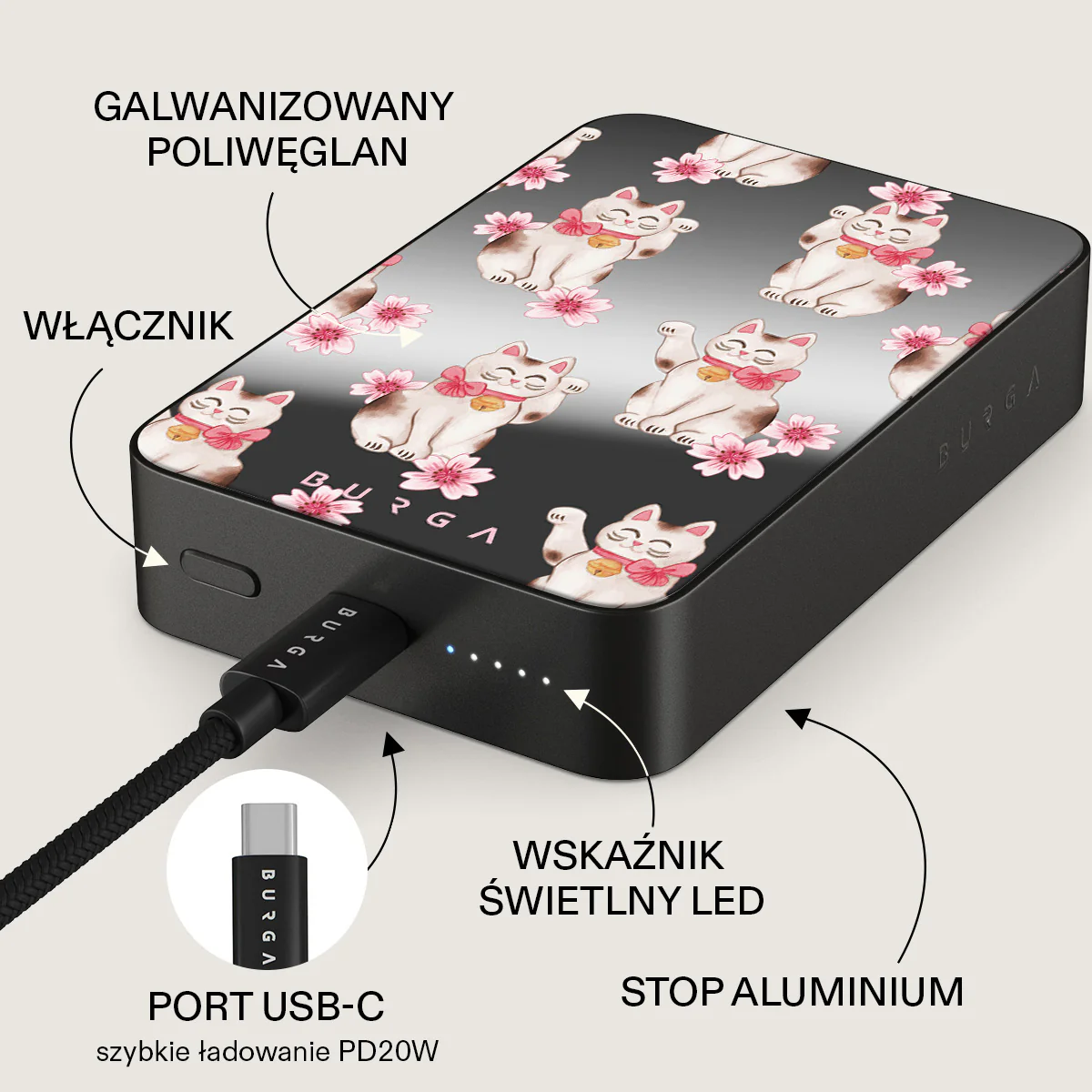 Maneki Neko - Magnetyczny power bank - Image 80