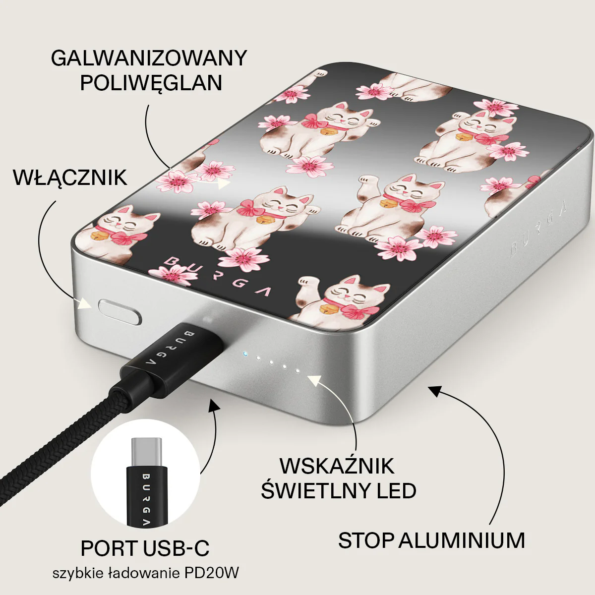 Maneki Neko - Magnetyczny power bank - Image 90