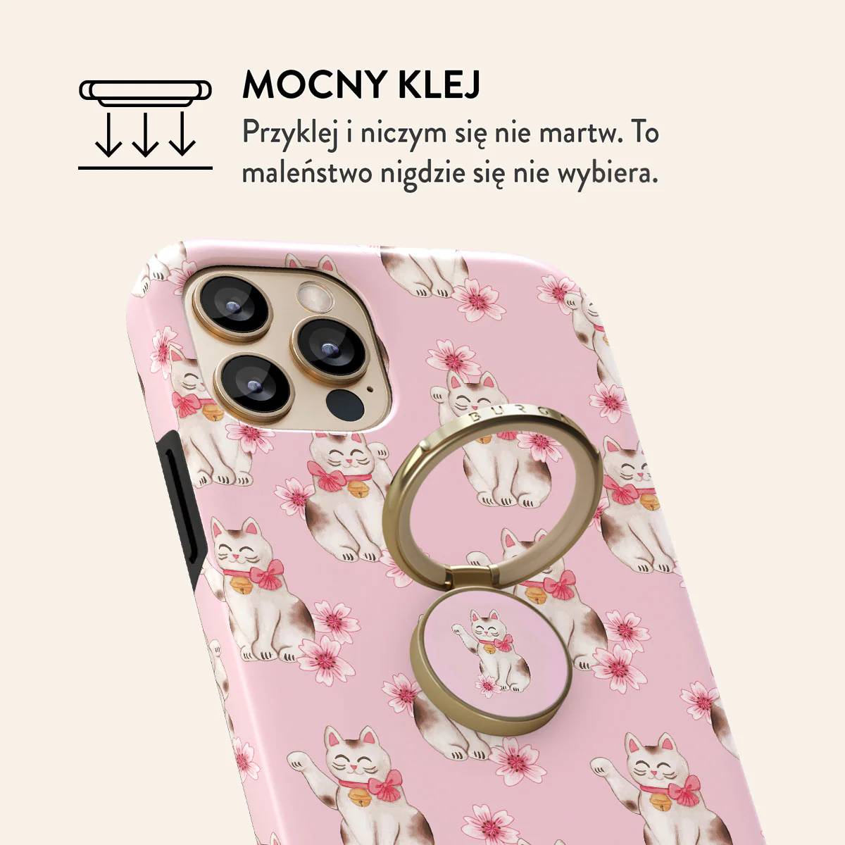 Maneki Neko - Samoprzylepny Okrągły Uchwyt - Image 10