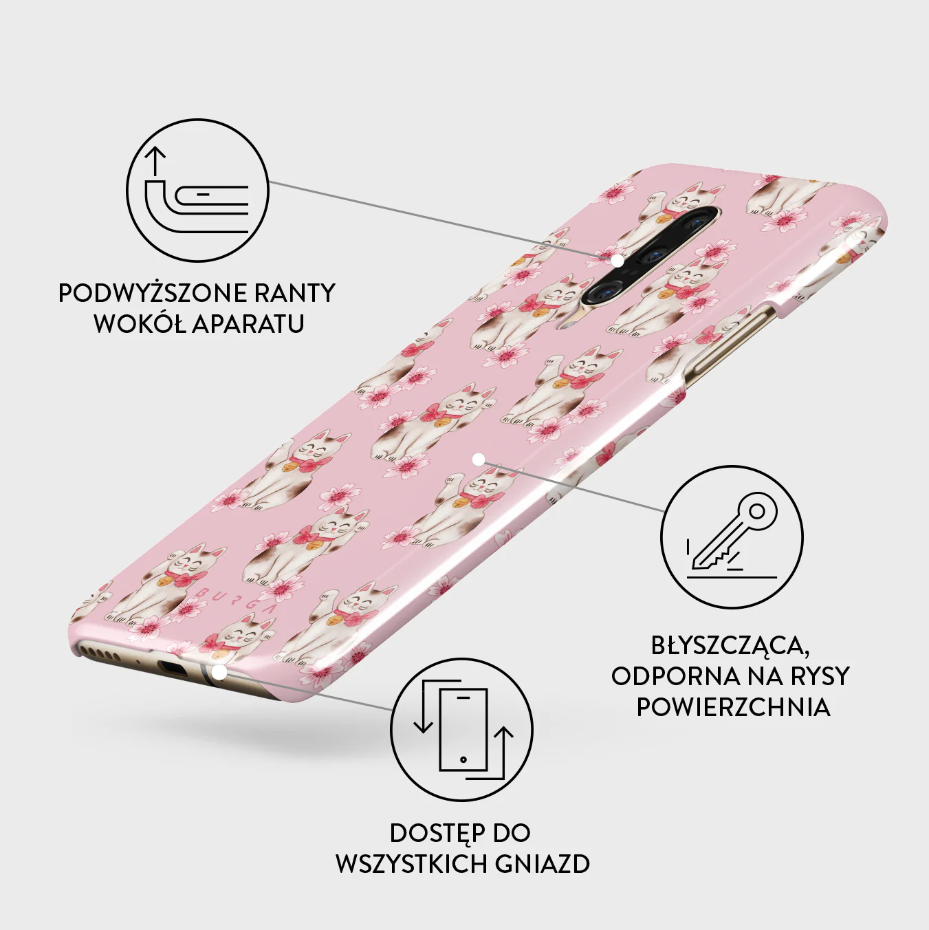 Maneki Neko - OnePlus 7 Pro / 7T Pro Etui - Image 3