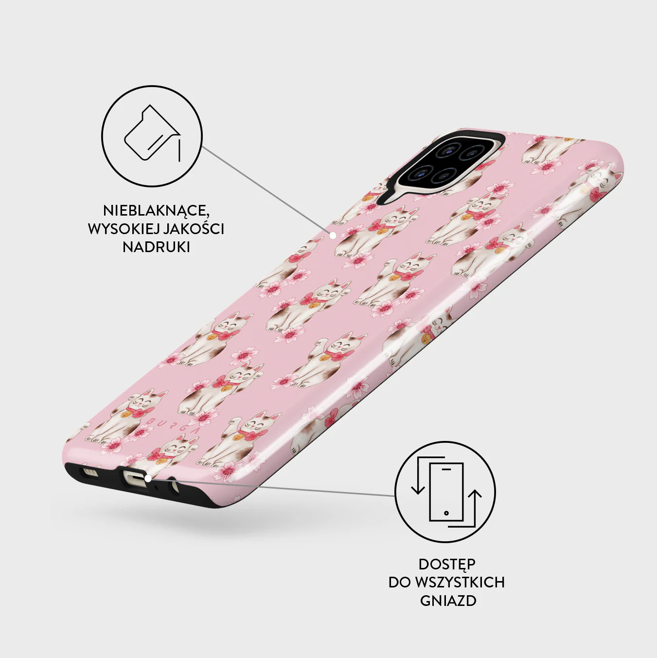 Maneki Neko - Samsung Galaxy A12 4G Etui - Image 3