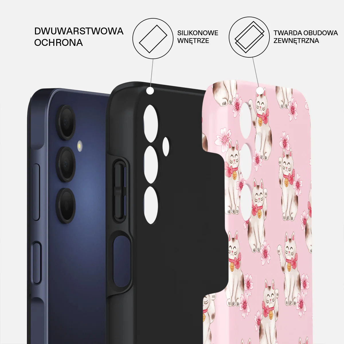 Maneki Neko - Samsung Galaxy A15 4G / 5G Etui - Image 2