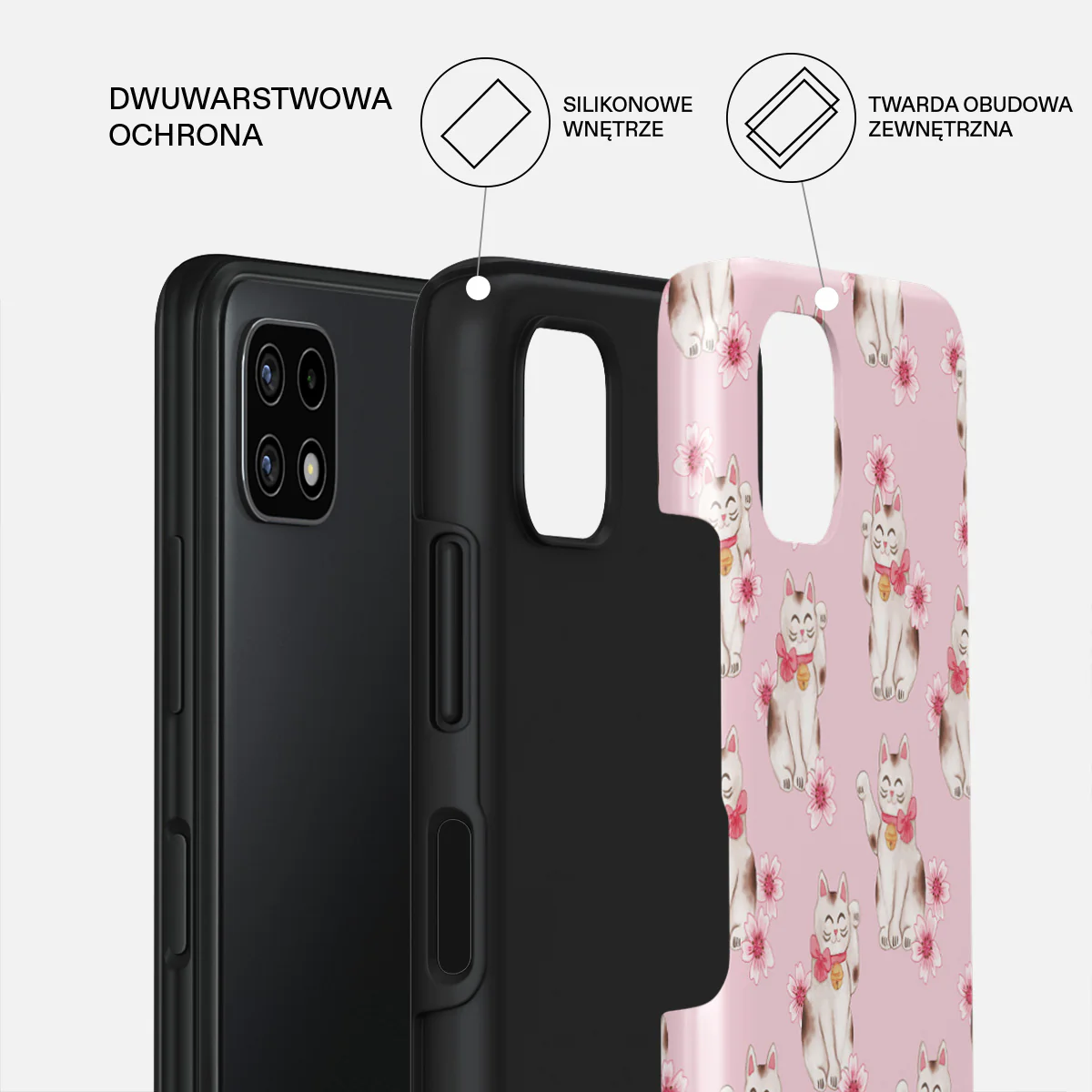 Maneki Neko - Samsung Galaxy A22 5G Etui - Image 2