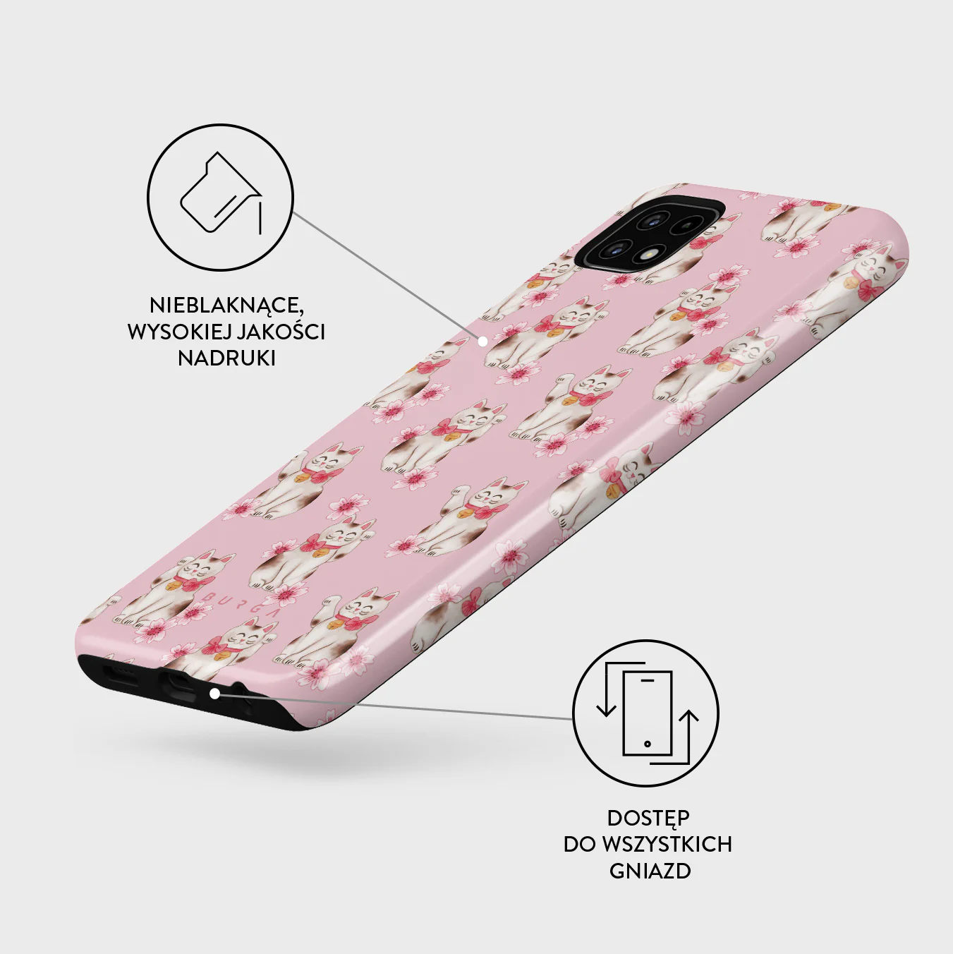 Maneki Neko - Samsung Galaxy A22 5G Etui - Image 3