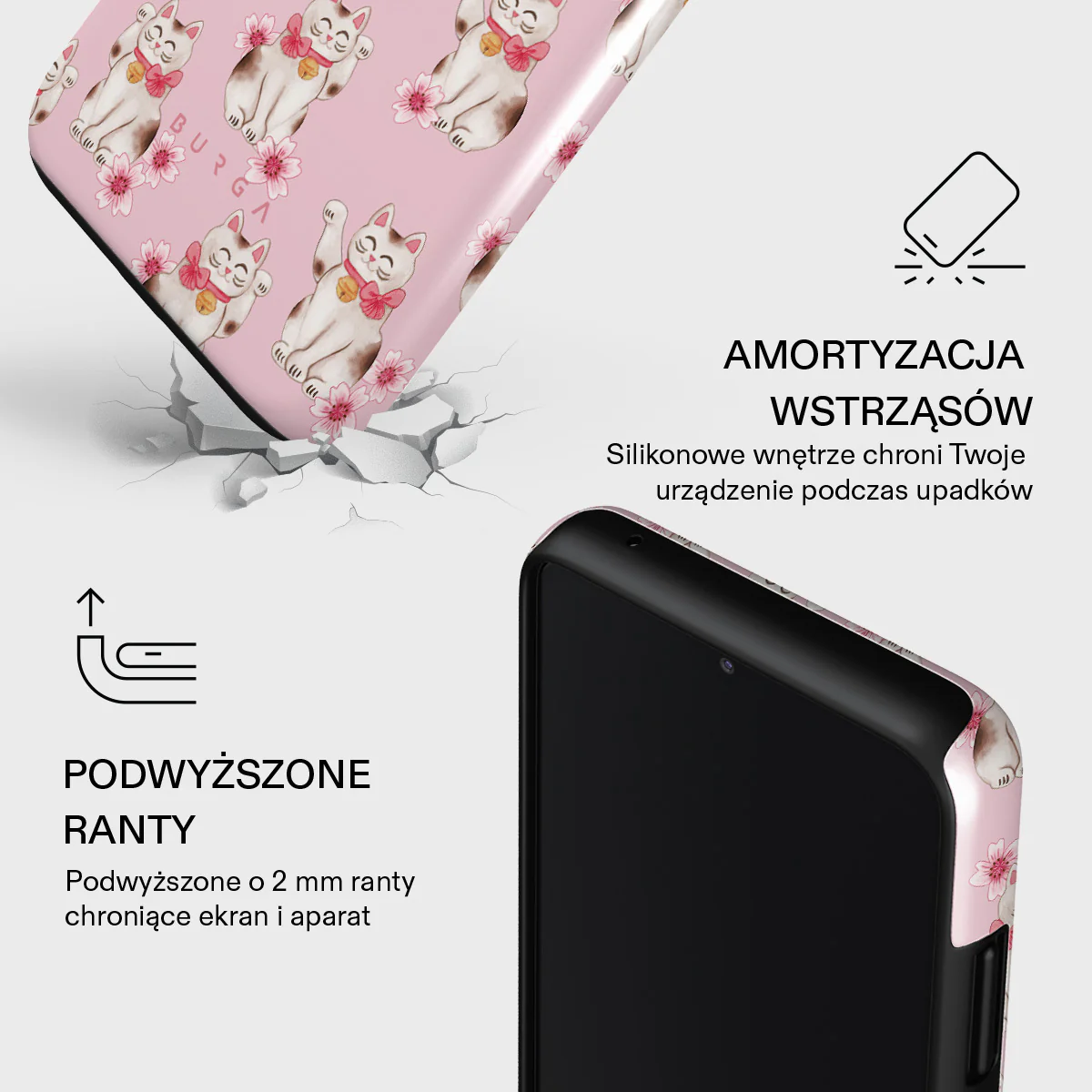 Maneki Neko - Samsung Galaxy A22 5G Etui - Image 4