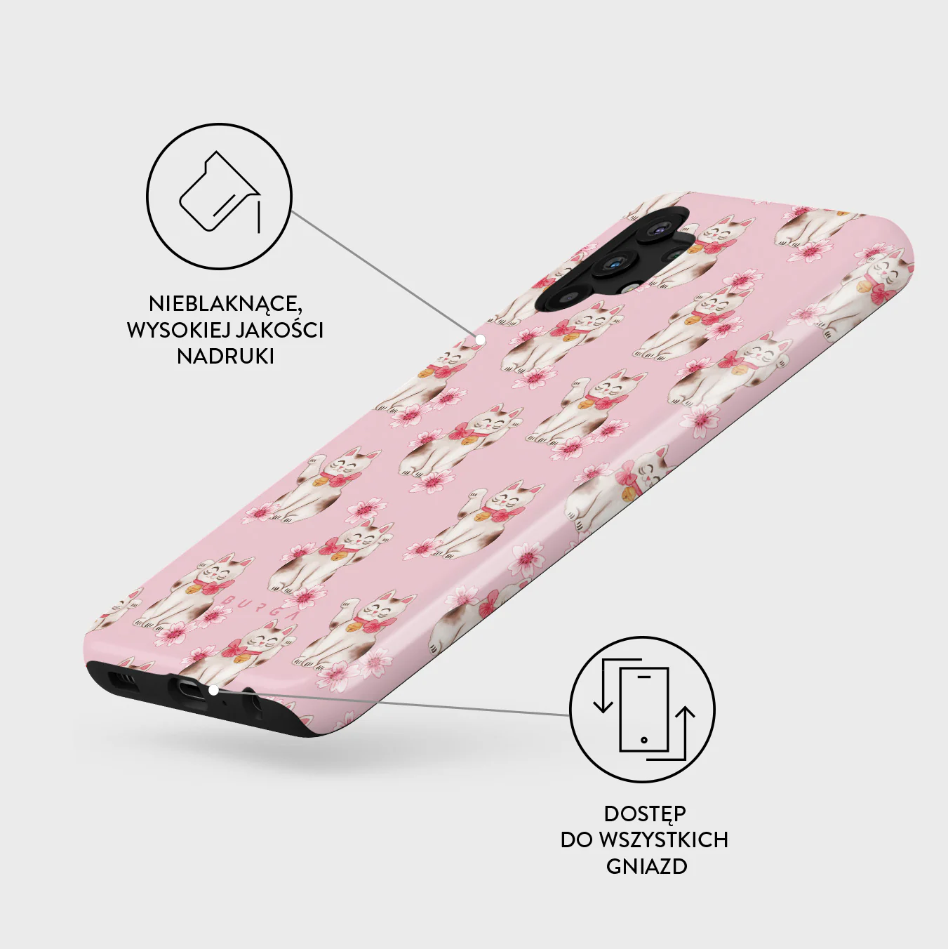 Maneki Neko - Samsung Galaxy A32 5G Etui - Image 3