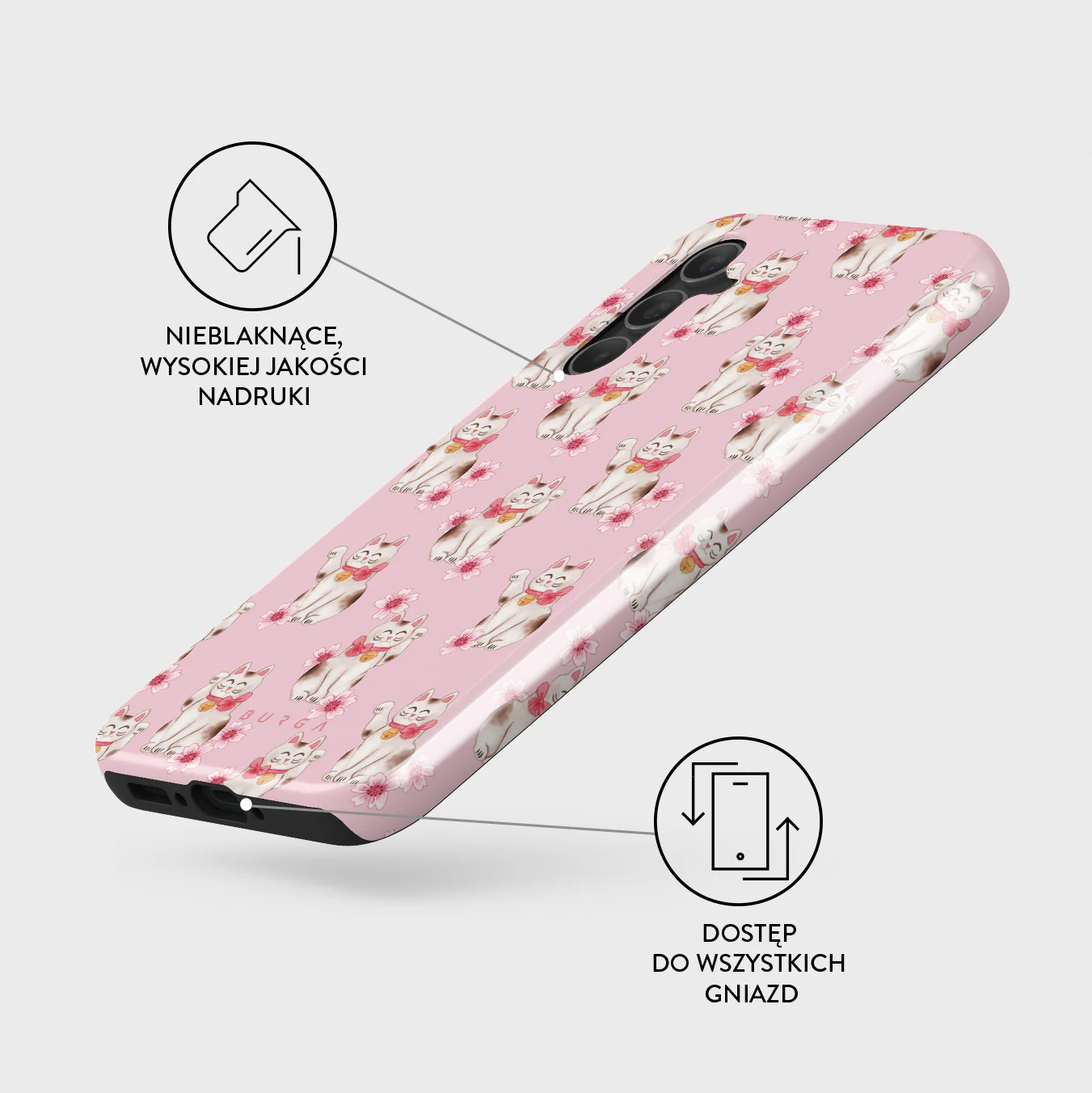Maneki Neko - Samsung Galaxy A34 Etui - Image 3