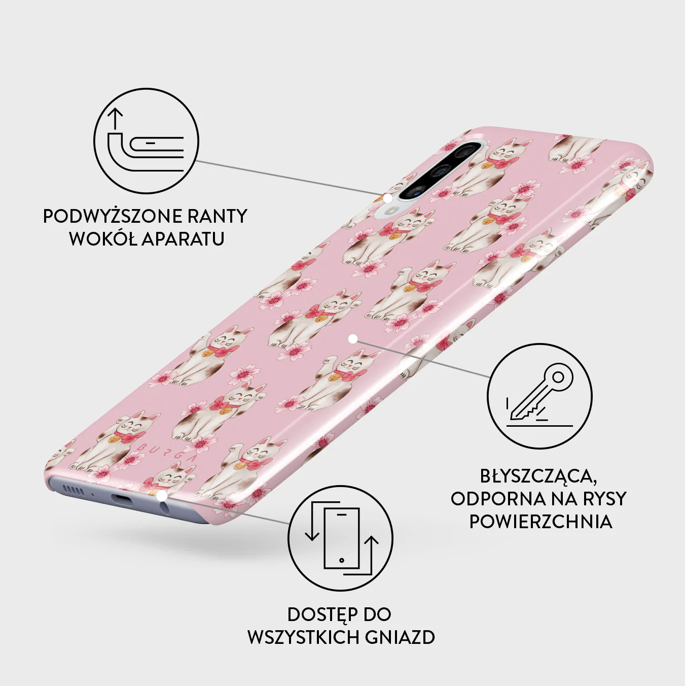 Maneki Neko - Samsung Galaxy A50 Etui - Image 3