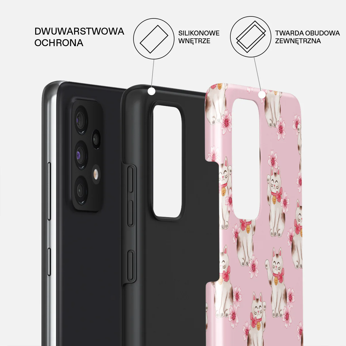 Maneki Neko - Samsung Galaxy A72 4G / 5G Etui - Image 6