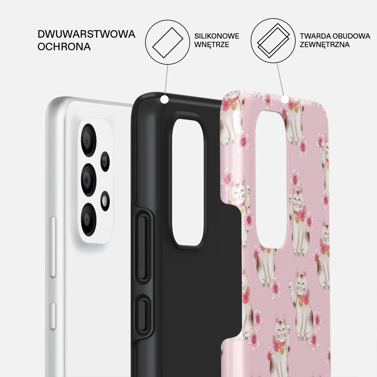 Maneki Neko - Samsung Galaxy A73 Etui - Image 2