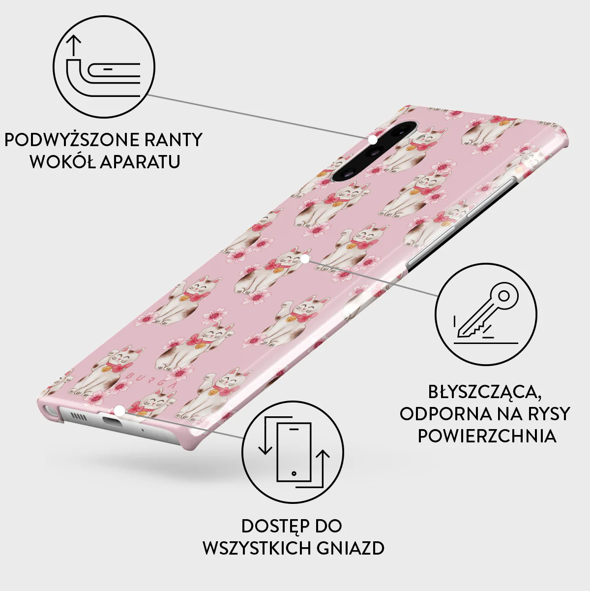 Maneki Neko - Samsung Galaxy Note 10 Etui - Image 3