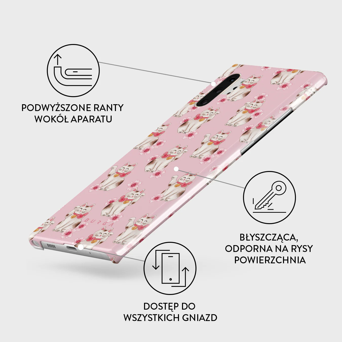 Maneki Neko - Samsung Galaxy Note 10 Plus Etui - Image 3